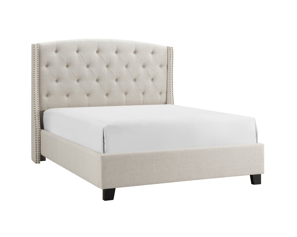 EVA KING HEADBOARD/FOOTBOARD -IVORY, EVA KING/ RAIL -IVORY