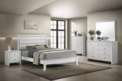 EVAN KING HEADBOARD/FOOTBOARD WHITE, EVAN KING RAIL WHITE