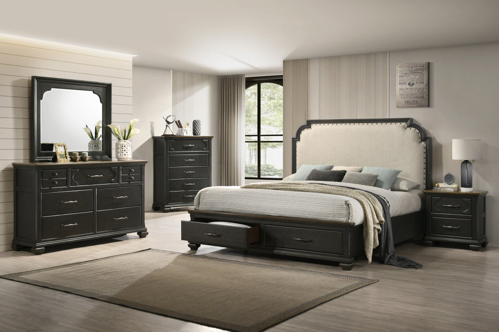 HAMILTON QUEEN STORAGE BED HB, HAMILTON Q STORAGE FOOTBOARD/DRAWER, 3AMILTON K/Q STORAGE BED RAIL