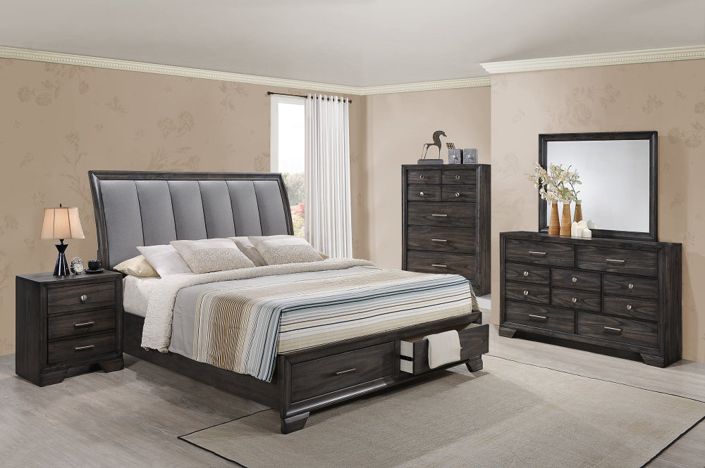 JAYMES KING STORAGE BED HB, JAYMES K STORAGE FOOTBOARD/DRAWER, JAYMES KING/ STORAGE BED RAIL