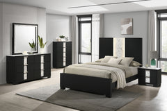 RANGLEY QUEEN HEADBOARD - BLACK, RANGLEY QUEEN FOOTBOARD - BLACK, RANGLEY /QUEEN RAIL - BLACK