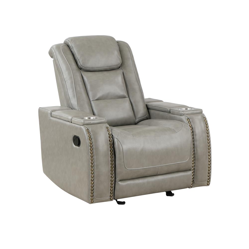 BRECKENRIDGE GLIDER RECLINER-LT GRAY