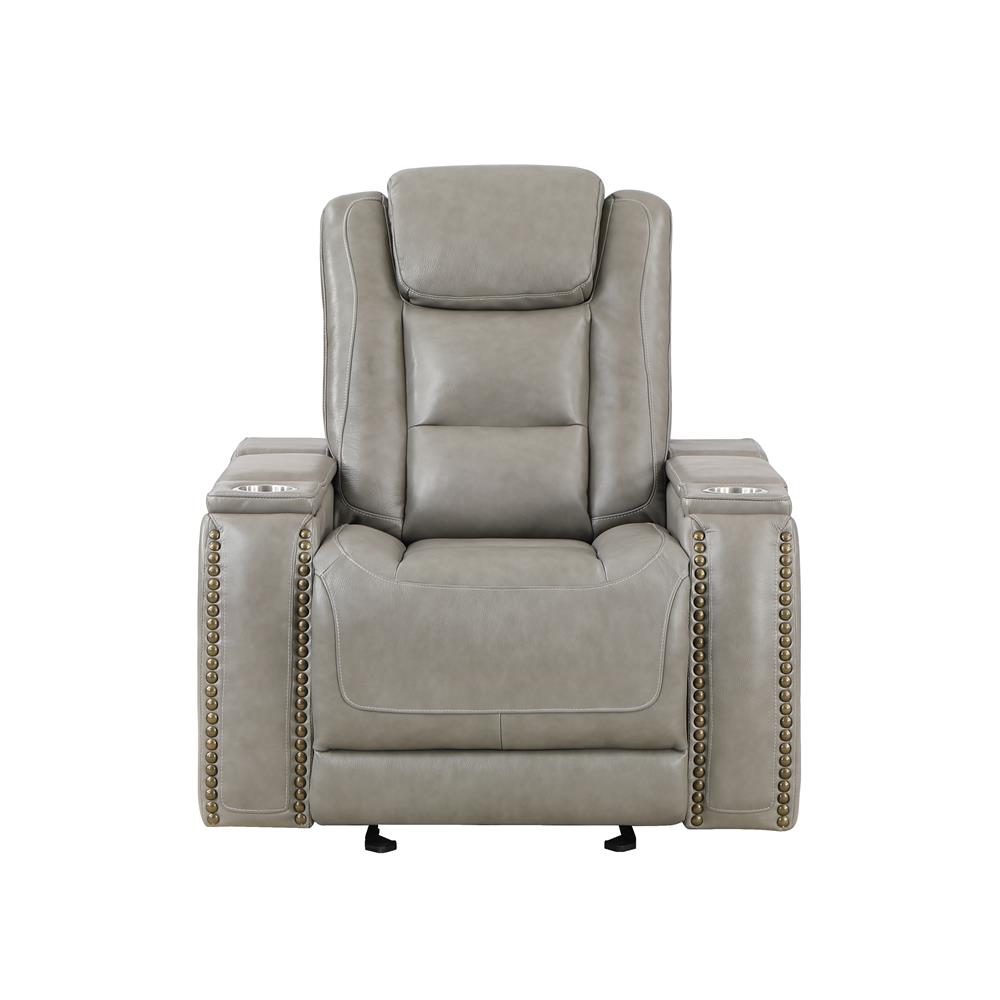 BRECKENRIDGE GLIDER RECLINER-LT GRAY