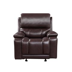 CICERO GLIDER RECLINER W/ PWR FR & HR-BROWN