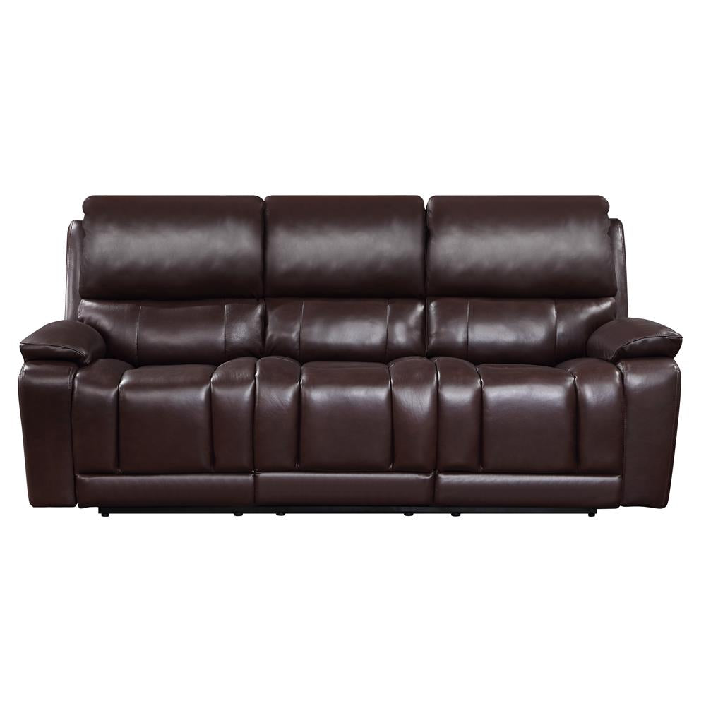 CICERO SOFA  W/ PWR FR & HR -BROWN