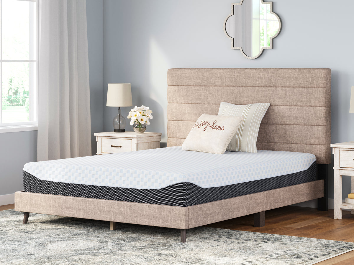 10 Inch Chime Elite Queen Memory Foam Mattress in a box with Head-Foot Model Better Queen Adjustable Base