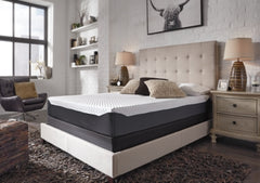 10 Inch Chime Elite Twin Memory Foam Mattress in a box with Better than a Boxspring Twin Foundation