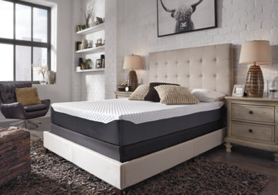 10 Inch Chime Elite Queen Memory Foam Mattress in a box with Better than a Boxspring Queen Foundation