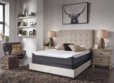 10 Inch Chime Elite King Memory Foam Mattress in a box with Head-Foot Model Best King Adjustable Base