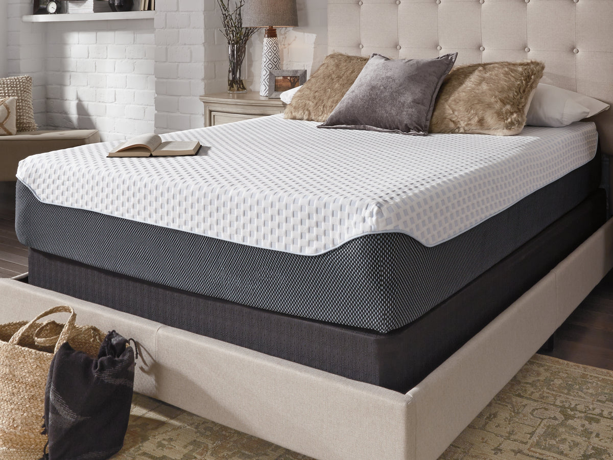 12 Inch Chime Elite King Memory Foam Mattress in a box with Adjustable Head King Base