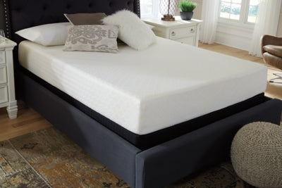 10 Inch Chime Memory Foam King Mattress in a Box with Head-Foot Model Better King Adjustable Base