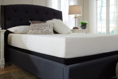 10 Inch Chime Memory Foam Queen Mattress in a Box with Better than a Boxspring Queen Foundation