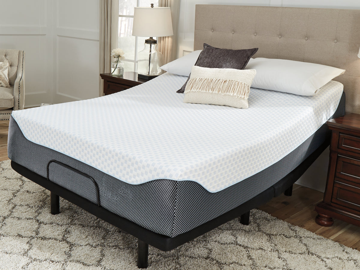 14 Inch Chime Elite King Memory Foam Mattress in a Box with Head-Foot Model-Good King Adjustable Base