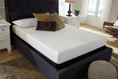 Chime 8 Inch Memory Foam Queen Mattress in a Box with Head-Foot Model Best Queen Adjustable Base