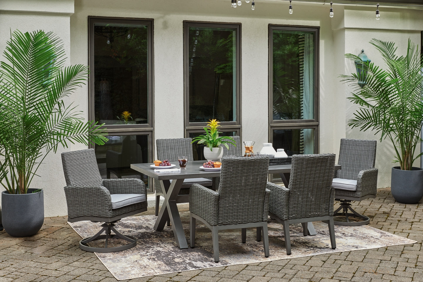 Elite Park Outdoor Dining Table and 6 Chairs - PKG014907