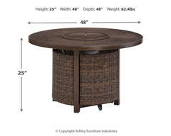 Paradise Trail Fire Pit Table - The Bargain Furniture