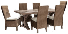 Beachcroft Outdoor Dining Table and 6 Chairs - PKG000280