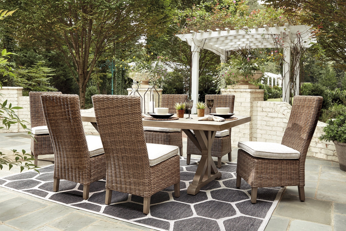 Beachcroft Outdoor Dining Table and 6 Chairs - PKG000280