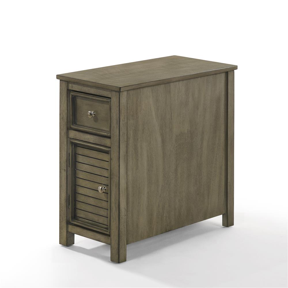 SAMSON END TABLE W/DRWR-GRAY