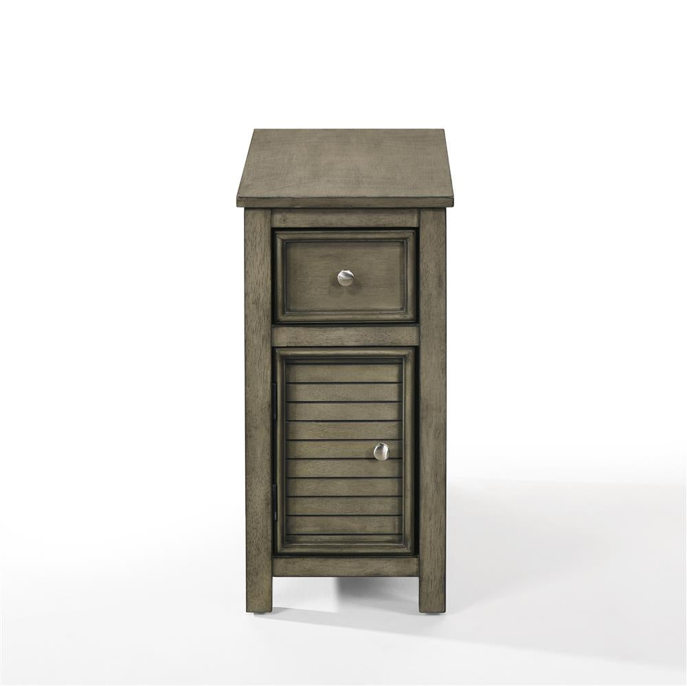 SAMSON END TABLE W/DRWR-GRAY