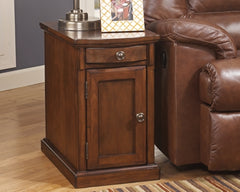 Laflorn Chairside End Table with USB Ports & Outlets