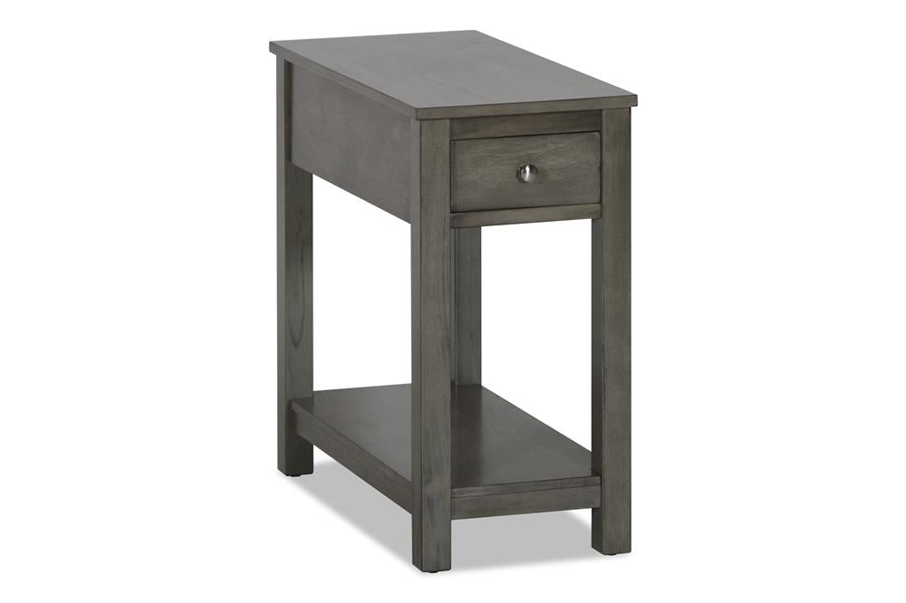 NOAH  END TABLE WITH DRAWER-GRAY