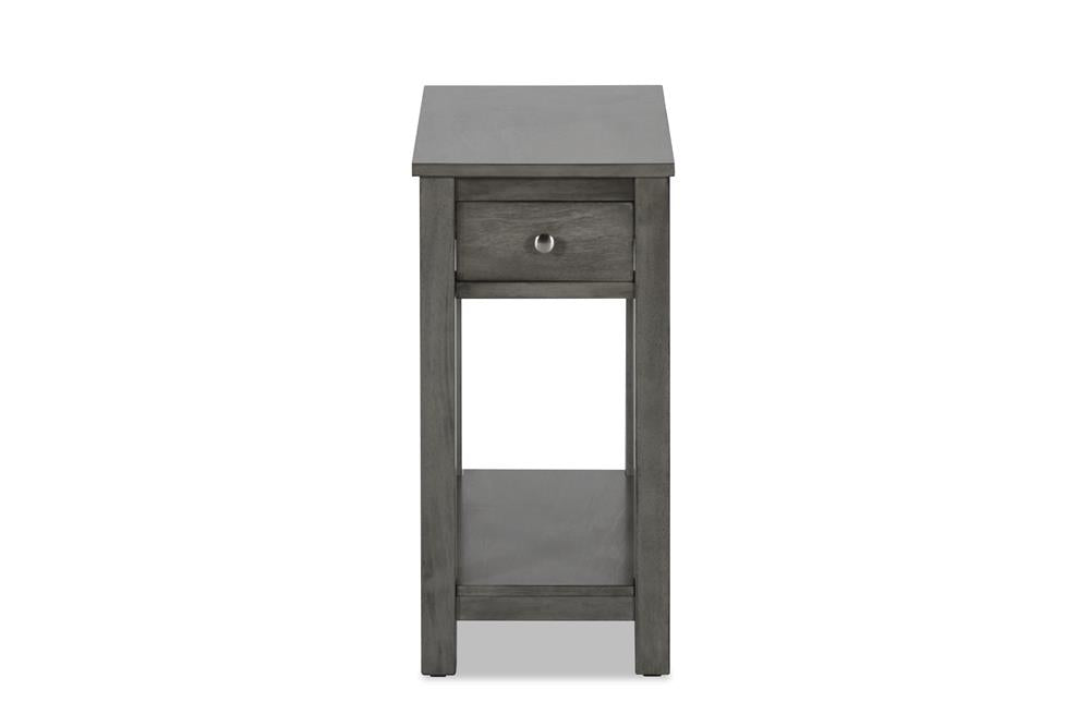 NOAH  END TABLE WITH DRAWER-GRAY