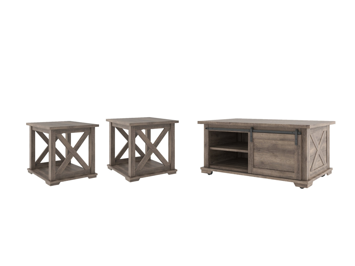 Arlenbry Coffee Table with 2 End Tables - PKG008959