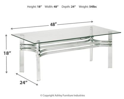 Braddoni Coffee Table with 1 End Table