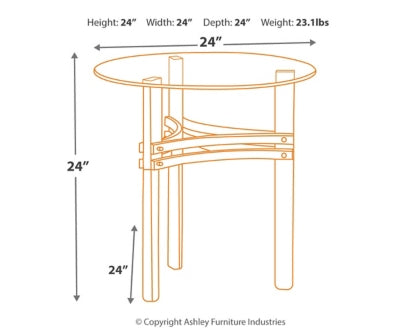 Braddoni Coffee Table with 2 End Tables