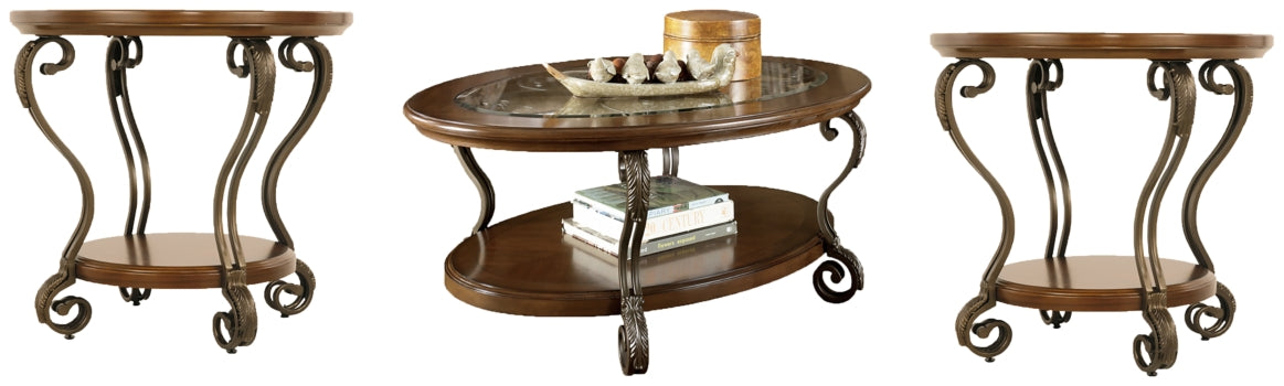 Nestor Coffee Table with 2 End Tables - PKG007225