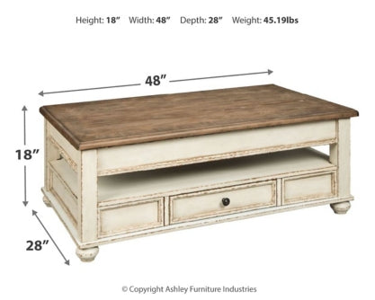 Realyn Coffee Table with 2 End Tables - PKG008591