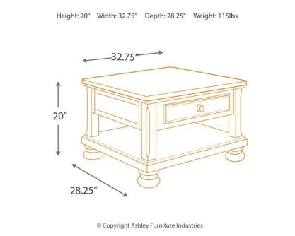 Porter Coffee Table with 1 End Table