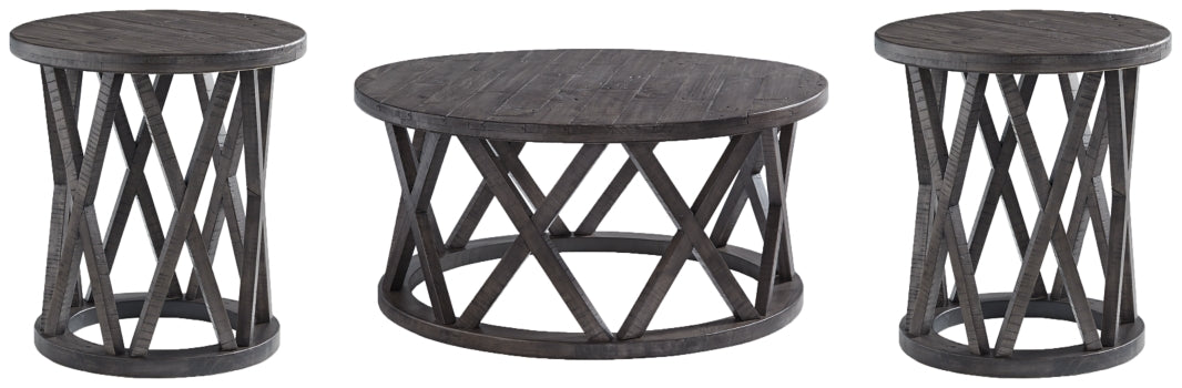 Sharzane Coffee Table with 2 End Tables