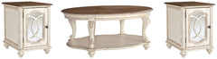 Realyn Coffee Table with 2 End Tables - PKG008585