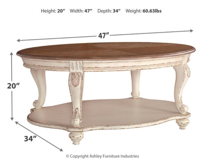 Realyn Coffee Table with 1 End Table - PKG008637