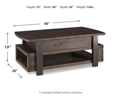 Vailbry Coffee Table with 1 End Table - PKG008769