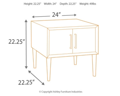 Kisper Coffee Table with 1 End Table