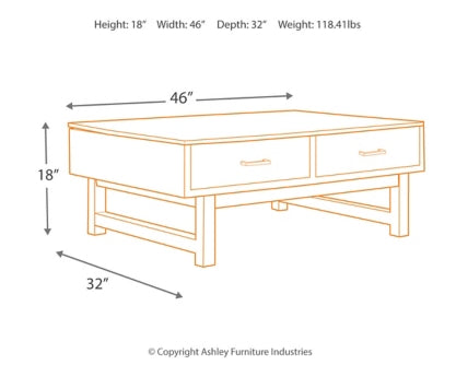 Mondoro Coffee Table with 2 End Tables