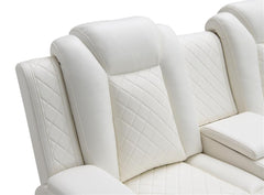 ORION CONSOLE LOVESEAT W/ PWR FR & HR-WHITE