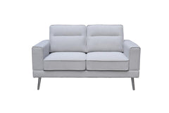 BRENTWOOD LOVESEAT W/ACCENT PILLOWS-GRAY