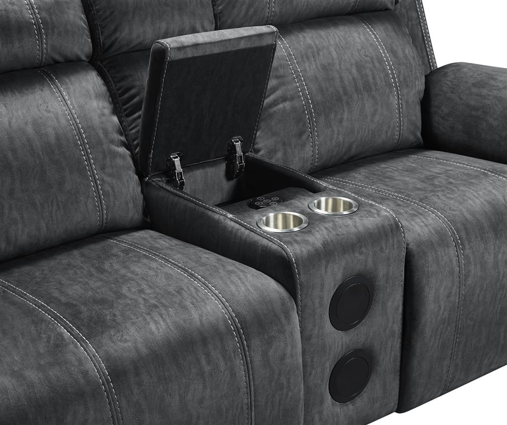 TANGO CONSOLE LOVESEAT W/SPEAKER-SHADOW