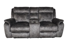 PARK CITY CONSOLE LOVESEAT W/ DUAL RECLINERS-SLATE