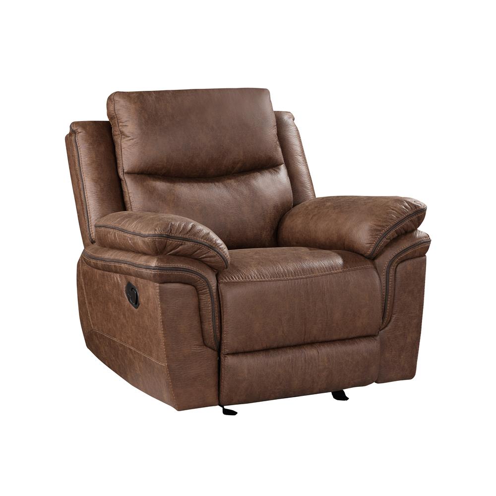 RYLAND GLIDER RECLINER W/PWR FR- BROWN