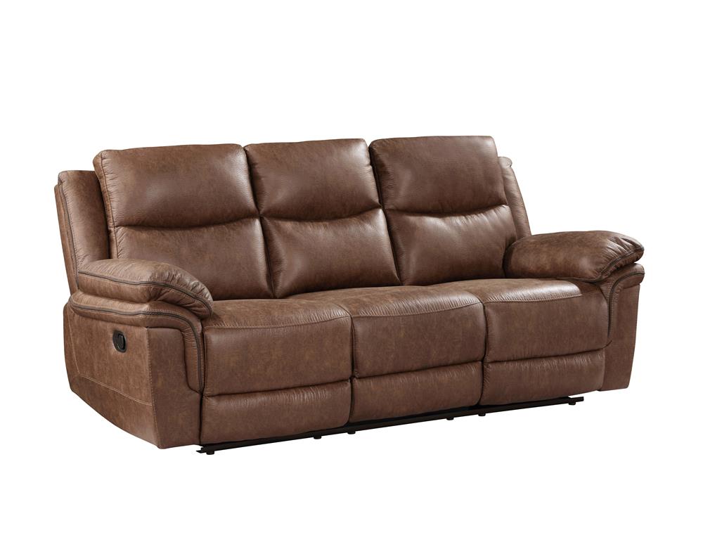 RYLAND SOFA W/PWR FR- BROWN