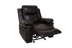 KELLEN GLIDER RECLINER-BROWN