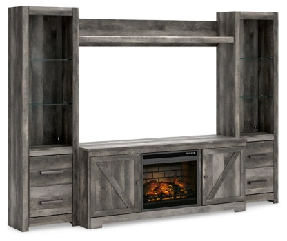 Wynnlow 4-Piece Entertainment Center with Electric Fireplace - W440W8