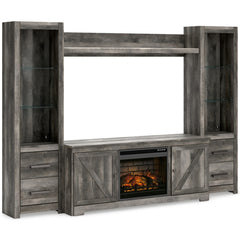 Wynnlow 4-Piece Entertainment Center with Electric Fireplace - W440W8